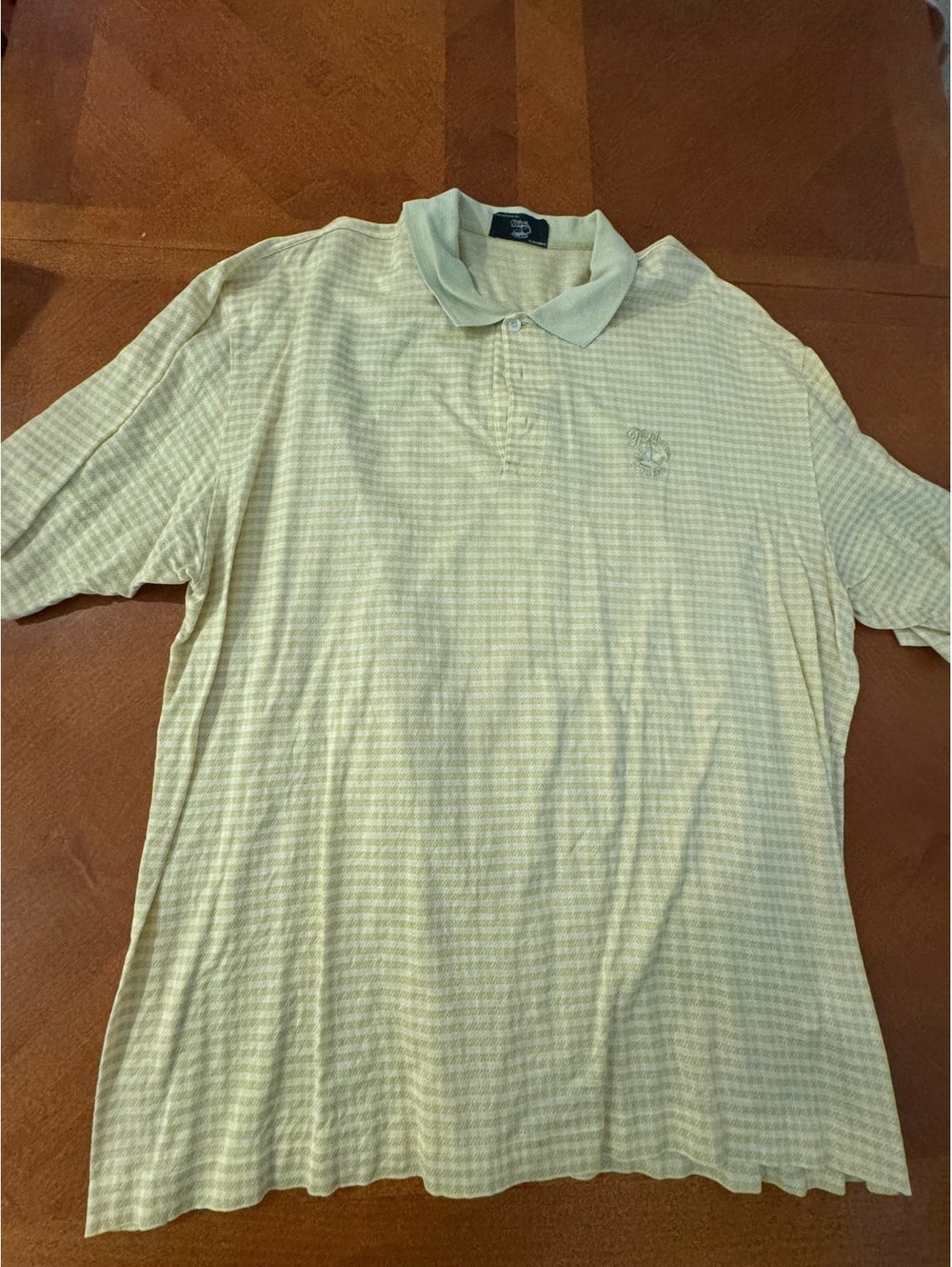 Vintage Turnberry Scotland Men's Polo Shirt XXL by Marbas Yellow Cotton d429